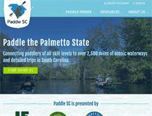 Tablet Screenshot of gopaddlesc.com